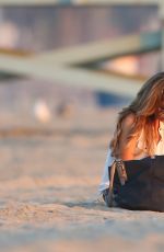 SARAH HYLAND at a Beach in Los Angeles