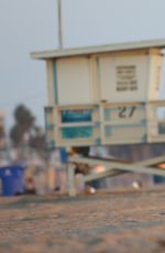SARAH HYLAND at a Beach in Los Angeles