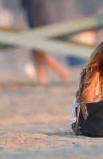 SARAH HYLAND at a Beach in Los Angeles