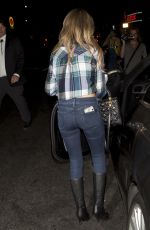 SARAH HYLAND in Tight jeans Night Out in Hollywood