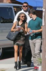 SARAH HYLAND Leaves Modern Family Set in Venice Beach