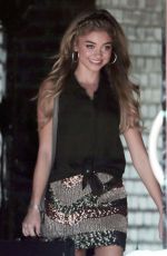 SARAH HYLAND on the Set of Modern Family in Venice Beach