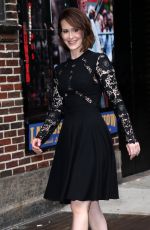 SARAH PAULSON Arrives at Late Show with David Letterman in New York