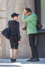 SCARLETT JOHANSSON Kissing Romain Dauriac Out in New York