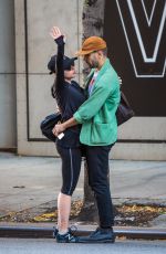 SCARLETT JOHANSSON Kissing Romain Dauriac Out in New York