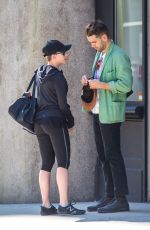 SCARLETT JOHANSSON Kissing Romain Dauriac Out in New York