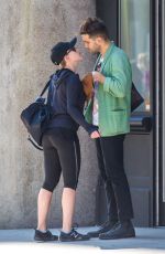 SCARLETT JOHANSSON Kissing Romain Dauriac Out in New York