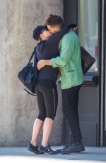 SCARLETT JOHANSSON Kissing Romain Dauriac Out in New York