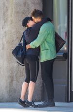 SCARLETT JOHANSSON Kissing Romain Dauriac Out in New York