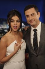 SELENA GOMEZ at Jimmy Kimmel Live in Hollywood