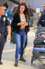 SELENA GOMEZ with Her Fly Down at LAX Airport