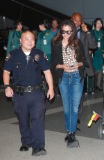 SELENA GOMEZ with Her Fly Down at LAX Airport
