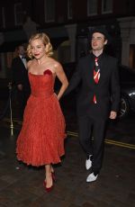 SIENNA MILLER Arrives at Chiltern Firehouse to Celebrate Mario Testino’s 60th Birthday