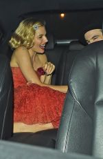 SIENNA MILLER Arrives at Chiltern Firehouse to Celebrate Mario Testino’s 60th Birthday