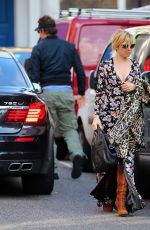 SIENNA MILLER Out and About in Mayfair