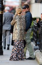 SIENNA MILLER Out and About in Mayfair