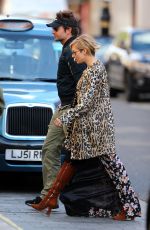 SIENNA MILLER Out and About in Mayfair