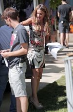 SOFIA VERGARA on the Set of Modern Family in Los Angeles 0710