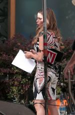 SOFIA VERGARA on the Set of Modern Family in Los Angeles 0710