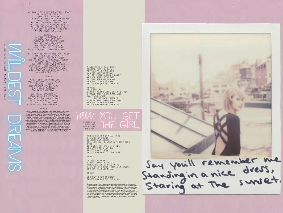 Taylor Swift 1989 Album Booklet Hawtcelebs