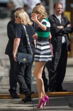 TAYLOR SWIFT Arrives at Jimmy Kimmel Live in Hollywood