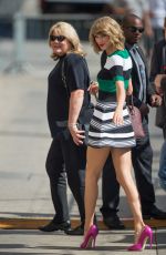 TAYLOR SWIFT Arrives at Jimmy Kimmel Live in Hollywood