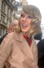 TAYLOR SWIFT Leaves a Studio in Paris