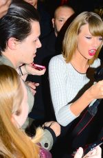 TAYLOR SWIFT Leaves David Letterman Show in New York