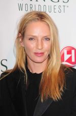 UMA THURMAN at 2014 Wings Worldquest Women of Discovery Awards