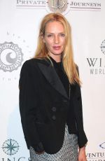 UMA THURMAN at 2014 Wings Worldquest Women of Discovery Awards