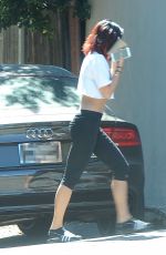 VANESSA HUDGENS in Leggings Out and About in Los Angeles 0510