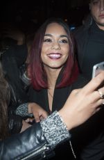 VANESSA HUDGENS Leaves D8 Studios in Paris
