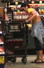 VANESSA HUDGENS Shopping at My Fit Foods in Studio City