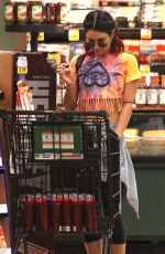 VANESSA HUDGENS Shopping at My Fit Foods in Studio City