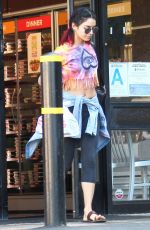 VANESSA HUDGENS Shopping at My Fit Foods in Studio City