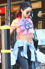 VANESSA HUDGENS Shopping at My Fit Foods in Studio City
