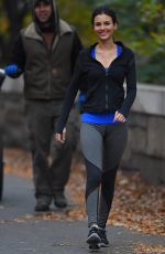 VICTORIA JUSTICE on the Set of Eye Candy in Brooklyn 2610
