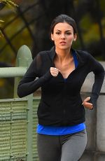 VICTORIA JUSTICE on the Set of Eye Candy in Brooklyn 2610
