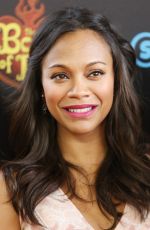 ZOE SALDANA at Book of Life Premiere
