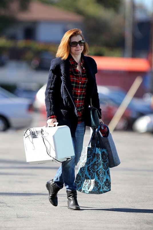 ALYSON HANNIGAN Heading to Sewing Class