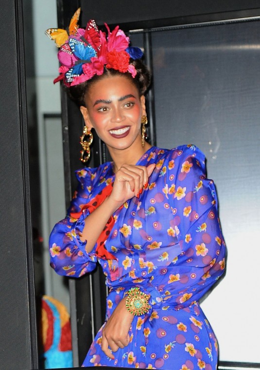BEYONCE at Charlie Bird Halloween Parade in New York BEYONCE at Charlie Bird Halloween Parade