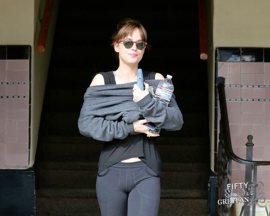 DAKOTA JOHNSON in Tights