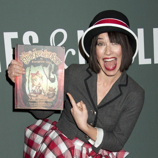 EVANGELINE LILLY Promotes Her Children Book The Squickerwonkers