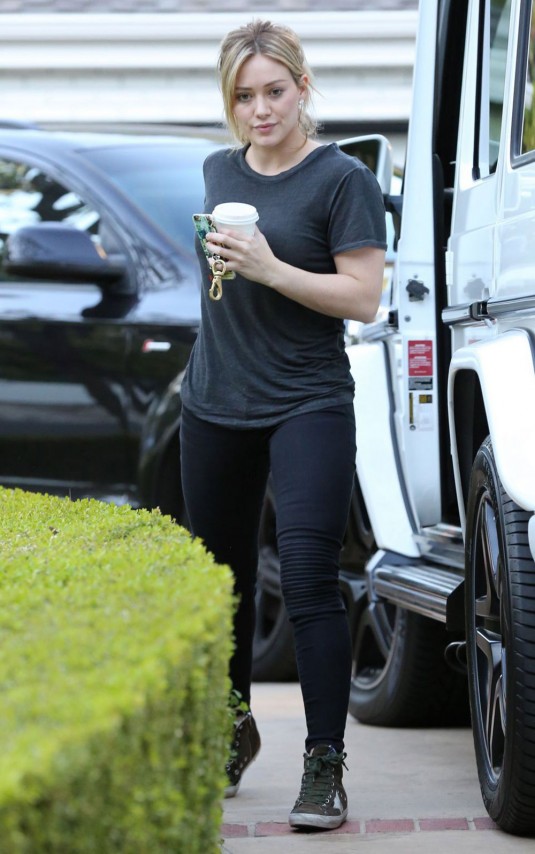 HILARY DUFF Out in Beverly Hills
