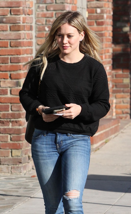 HILARY DUFF Out in West Hollywood