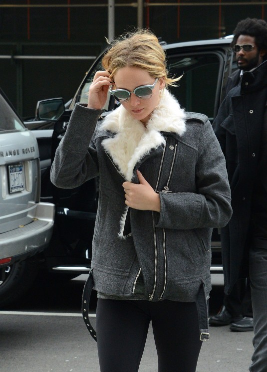 JENNIFER LAWRENCE Arrives at Soul Cycle