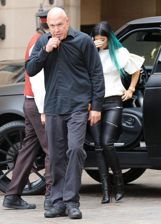 KYLIE JENNER Arrives at Kourtney's Baby Shower
