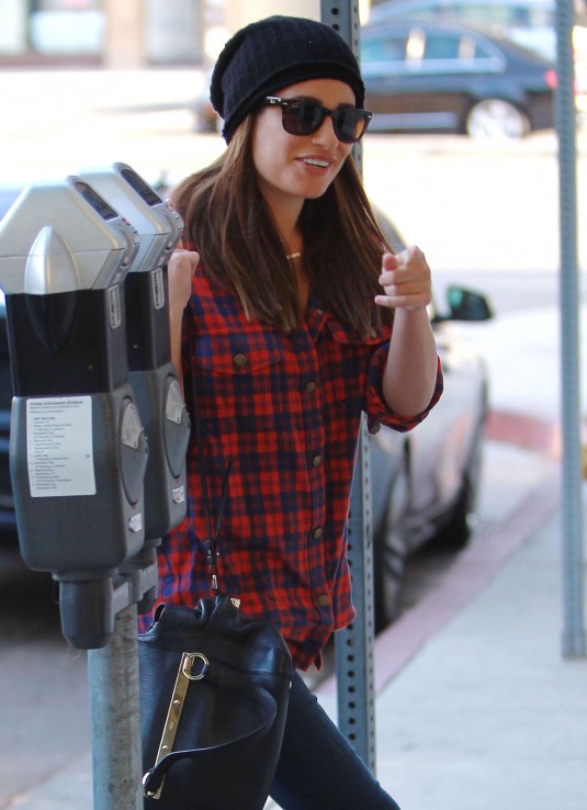 LEA MICHELE Out and About in West Hollywood