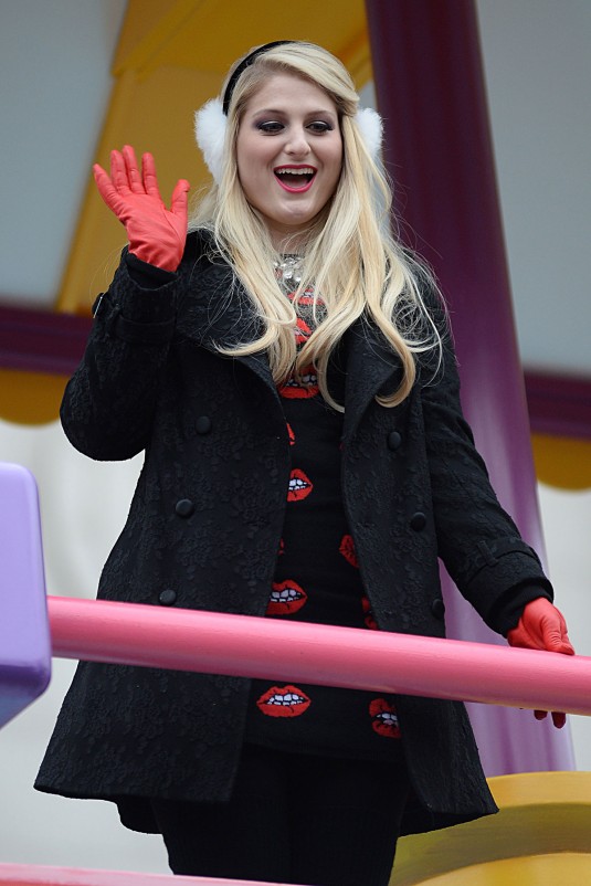 MEGHAN TRAINOR at Macys Thanksgiving Day Parade