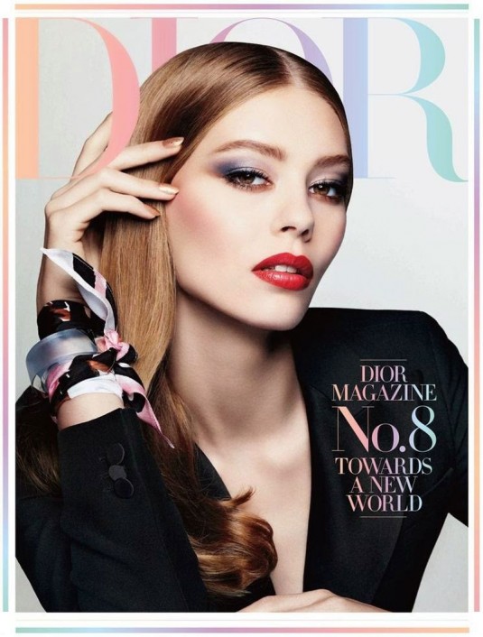 ONDRIA HARDIN in Dior Magazine